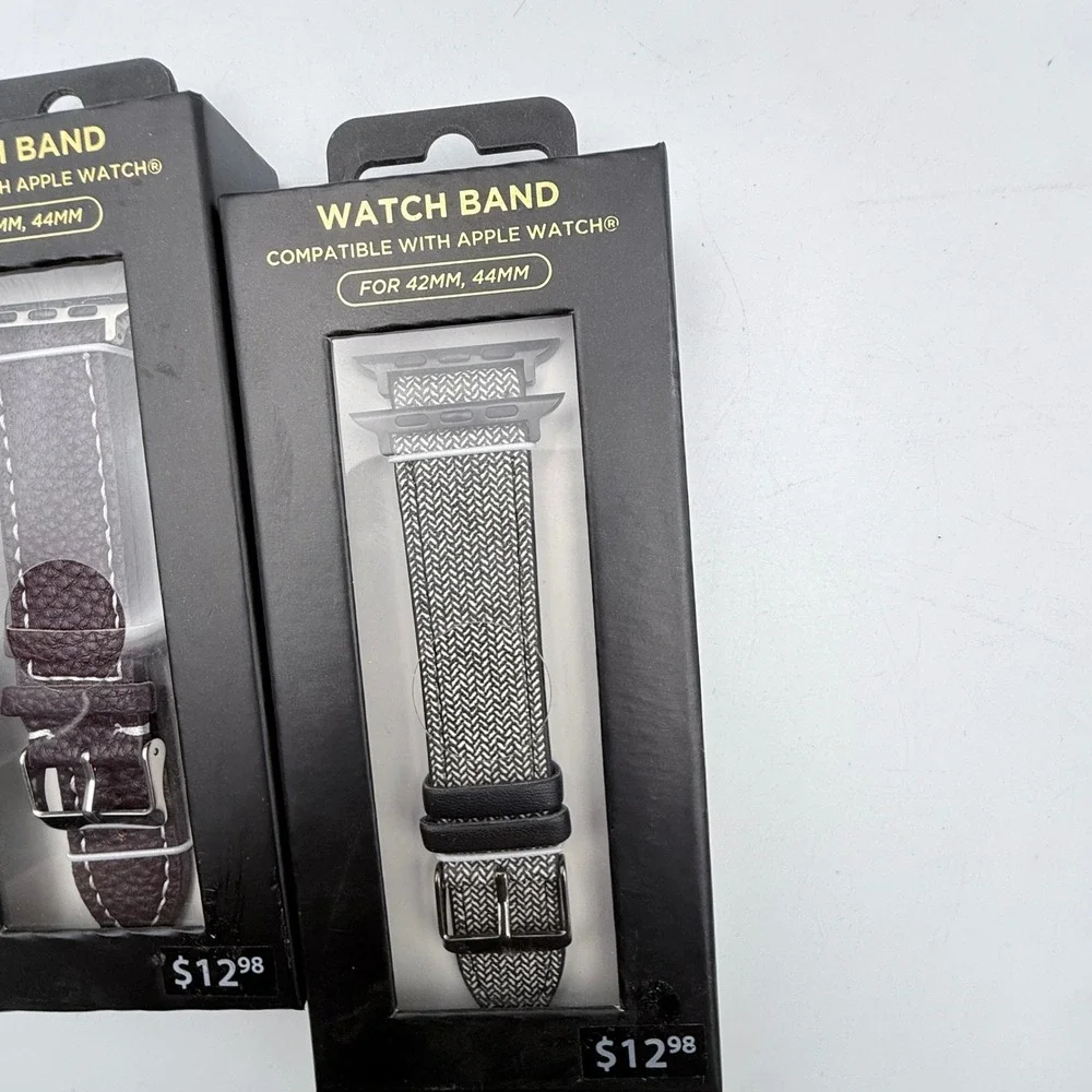Unbranded Watch Band Lot 4 42mm 44mm Apple‎ Watch Compatible Camo Leather Fabric